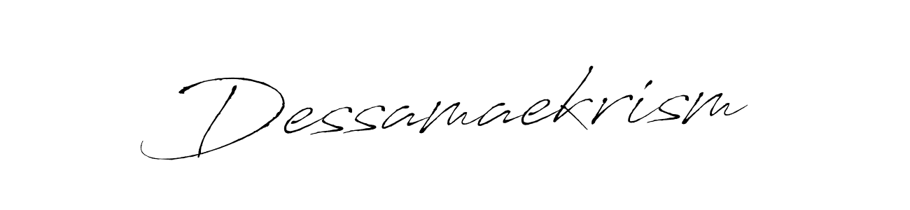 How to make Dessamaekrism signature? Antro_Vectra is a professional autograph style. Create handwritten signature for Dessamaekrism name. Dessamaekrism signature style 6 images and pictures png