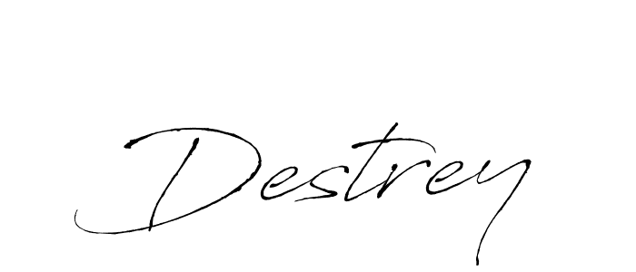 Destrey stylish signature style. Best Handwritten Sign (Antro_Vectra) for my name. Handwritten Signature Collection Ideas for my name Destrey. Destrey signature style 6 images and pictures png