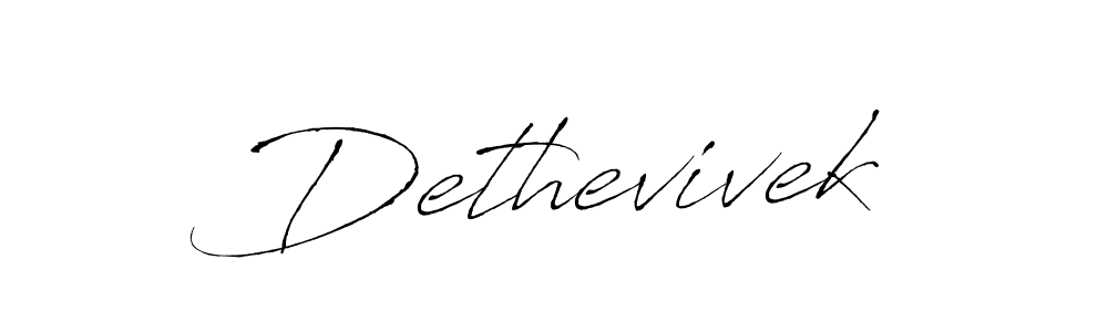 The best way (Antro_Vectra) to make a short signature is to pick only two or three words in your name. The name Dethevivek include a total of six letters. For converting this name. Dethevivek signature style 6 images and pictures png