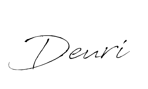 if you are searching for the best signature style for your name Deuri. so please give up your signature search. here we have designed multiple signature styles  using Antro_Vectra. Deuri signature style 6 images and pictures png