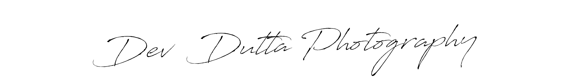 Design your own signature with our free online signature maker. With this signature software, you can create a handwritten (Antro_Vectra) signature for name Dev  Dutta Photography. Dev  Dutta Photography signature style 6 images and pictures png