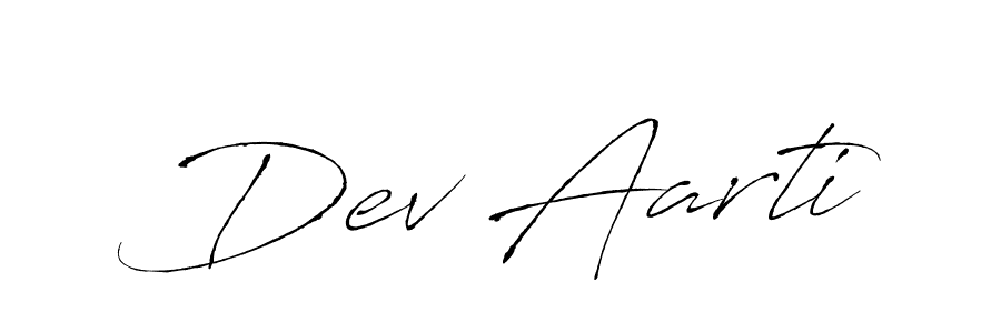 Make a beautiful signature design for name Dev Aarti. With this signature (Antro_Vectra) style, you can create a handwritten signature for free. Dev Aarti signature style 6 images and pictures png