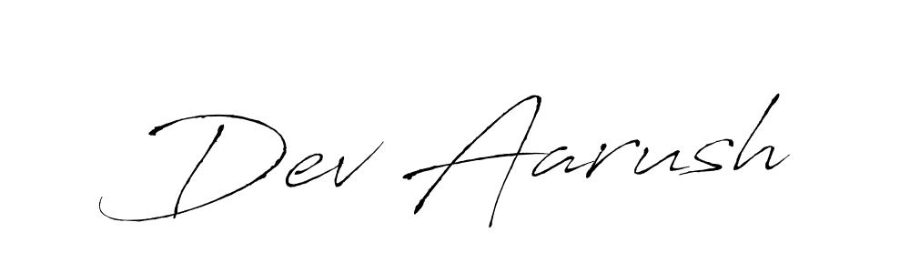 Dev Aarush stylish signature style. Best Handwritten Sign (Antro_Vectra) for my name. Handwritten Signature Collection Ideas for my name Dev Aarush. Dev Aarush signature style 6 images and pictures png