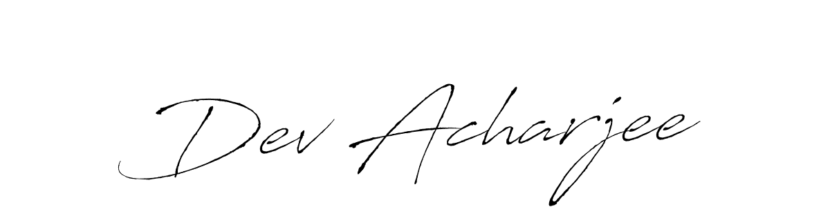 Also we have Dev Acharjee name is the best signature style. Create professional handwritten signature collection using Antro_Vectra autograph style. Dev Acharjee signature style 6 images and pictures png