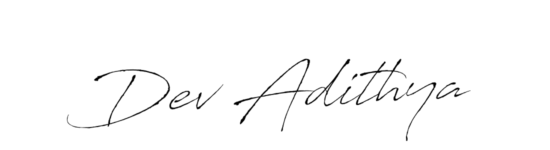 You can use this online signature creator to create a handwritten signature for the name Dev Adithya. This is the best online autograph maker. Dev Adithya signature style 6 images and pictures png