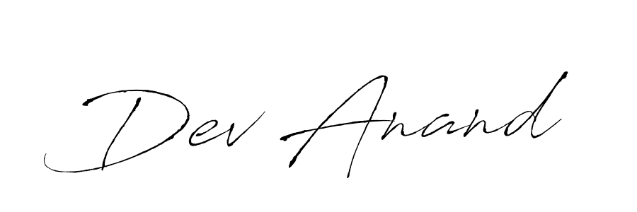 Use a signature maker to create a handwritten signature online. With this signature software, you can design (Antro_Vectra) your own signature for name Dev Anand. Dev Anand signature style 6 images and pictures png