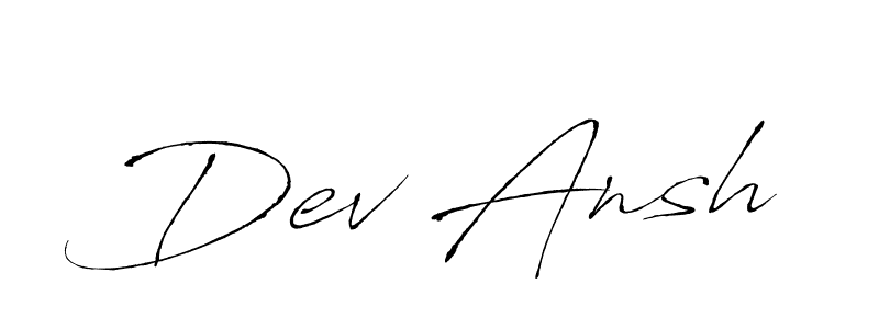 Dev Ansh stylish signature style. Best Handwritten Sign (Antro_Vectra) for my name. Handwritten Signature Collection Ideas for my name Dev Ansh. Dev Ansh signature style 6 images and pictures png
