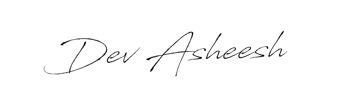 Also You can easily find your signature by using the search form. We will create Dev Asheesh name handwritten signature images for you free of cost using Antro_Vectra sign style. Dev Asheesh signature style 6 images and pictures png