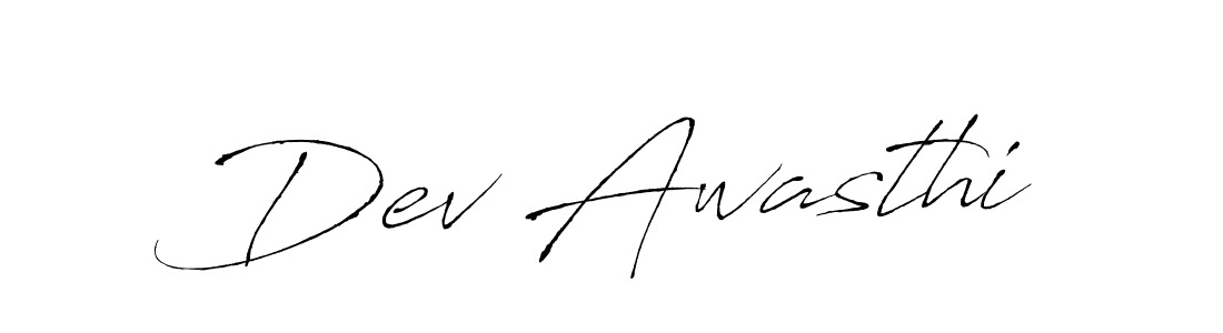 It looks lik you need a new signature style for name Dev Awasthi. Design unique handwritten (Antro_Vectra) signature with our free signature maker in just a few clicks. Dev Awasthi signature style 6 images and pictures png