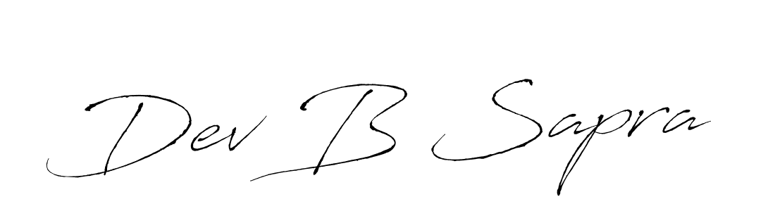 if you are searching for the best signature style for your name Dev B Sapra. so please give up your signature search. here we have designed multiple signature styles  using Antro_Vectra. Dev B Sapra signature style 6 images and pictures png