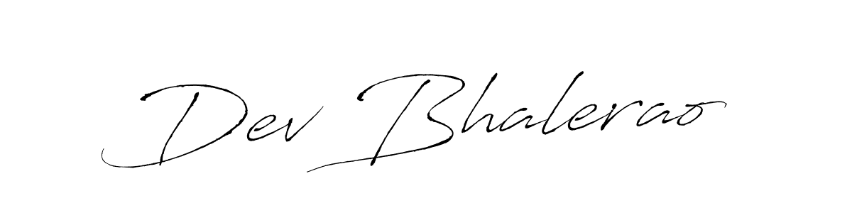 Design your own signature with our free online signature maker. With this signature software, you can create a handwritten (Antro_Vectra) signature for name Dev Bhalerao. Dev Bhalerao signature style 6 images and pictures png