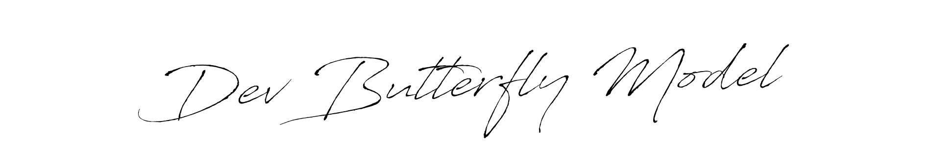 Similarly Antro_Vectra is the best handwritten signature design. Signature creator online .You can use it as an online autograph creator for name Dev Butterfly Model. Dev Butterfly Model signature style 6 images and pictures png