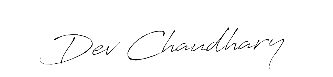 Also we have Dev Chaudhary name is the best signature style. Create professional handwritten signature collection using Antro_Vectra autograph style. Dev Chaudhary signature style 6 images and pictures png