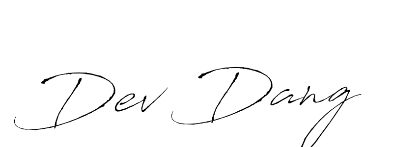 Similarly Antro_Vectra is the best handwritten signature design. Signature creator online .You can use it as an online autograph creator for name Dev Dang. Dev Dang signature style 6 images and pictures png