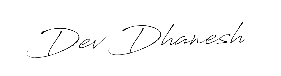 How to make Dev Dhanesh signature? Antro_Vectra is a professional autograph style. Create handwritten signature for Dev Dhanesh name. Dev Dhanesh signature style 6 images and pictures png