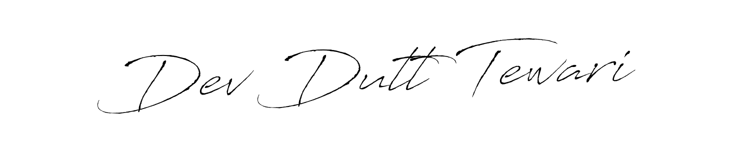 Use a signature maker to create a handwritten signature online. With this signature software, you can design (Antro_Vectra) your own signature for name Dev Dutt Tewari. Dev Dutt Tewari signature style 6 images and pictures png
