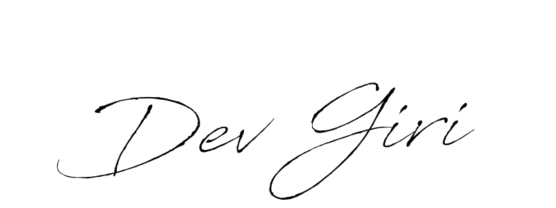 How to make Dev Giri signature? Antro_Vectra is a professional autograph style. Create handwritten signature for Dev Giri name. Dev Giri signature style 6 images and pictures png