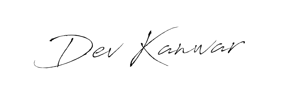 Create a beautiful signature design for name Dev Kanwar. With this signature (Antro_Vectra) fonts, you can make a handwritten signature for free. Dev Kanwar signature style 6 images and pictures png