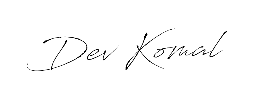 Also we have Dev Komal name is the best signature style. Create professional handwritten signature collection using Antro_Vectra autograph style. Dev Komal signature style 6 images and pictures png