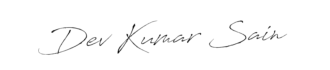 Dev Kumar Sain stylish signature style. Best Handwritten Sign (Antro_Vectra) for my name. Handwritten Signature Collection Ideas for my name Dev Kumar Sain. Dev Kumar Sain signature style 6 images and pictures png