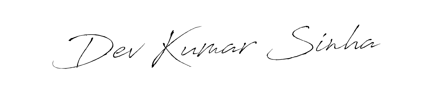 It looks lik you need a new signature style for name Dev Kumar Sinha. Design unique handwritten (Antro_Vectra) signature with our free signature maker in just a few clicks. Dev Kumar Sinha signature style 6 images and pictures png