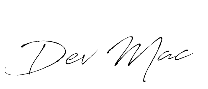 How to make Dev Mac name signature. Use Antro_Vectra style for creating short signs online. This is the latest handwritten sign. Dev Mac signature style 6 images and pictures png