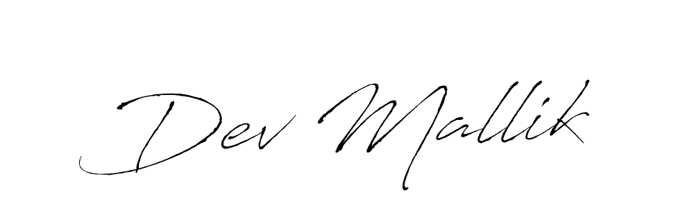 How to make Dev Mallik name signature. Use Antro_Vectra style for creating short signs online. This is the latest handwritten sign. Dev Mallik signature style 6 images and pictures png