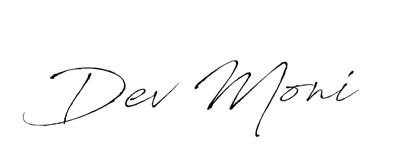 if you are searching for the best signature style for your name Dev Moni. so please give up your signature search. here we have designed multiple signature styles  using Antro_Vectra. Dev Moni signature style 6 images and pictures png