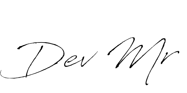 Make a beautiful signature design for name Dev Mr. With this signature (Antro_Vectra) style, you can create a handwritten signature for free. Dev Mr signature style 6 images and pictures png