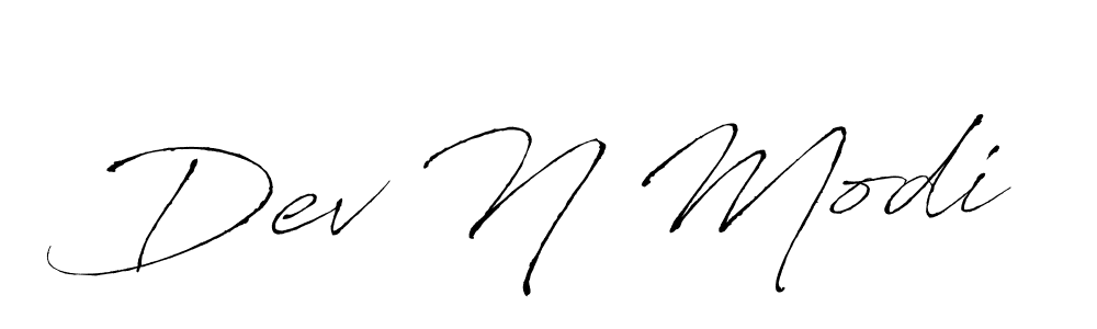 Antro_Vectra is a professional signature style that is perfect for those who want to add a touch of class to their signature. It is also a great choice for those who want to make their signature more unique. Get Dev N Modi name to fancy signature for free. Dev N Modi signature style 6 images and pictures png