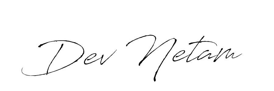 Make a beautiful signature design for name Dev Netam. With this signature (Antro_Vectra) style, you can create a handwritten signature for free. Dev Netam signature style 6 images and pictures png