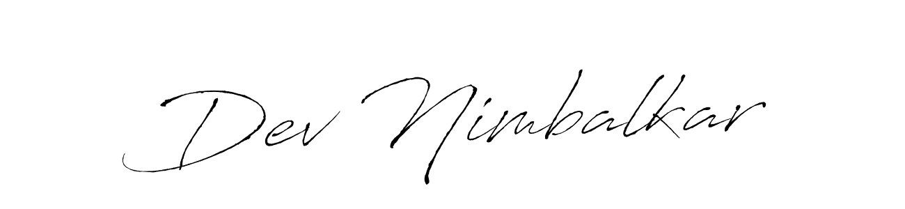 Here are the top 10 professional signature styles for the name Dev Nimbalkar. These are the best autograph styles you can use for your name. Dev Nimbalkar signature style 6 images and pictures png