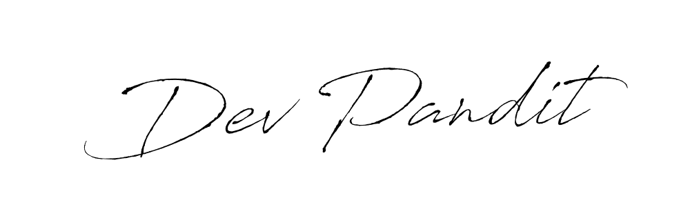 How to make Dev Pandit name signature. Use Antro_Vectra style for creating short signs online. This is the latest handwritten sign. Dev Pandit signature style 6 images and pictures png