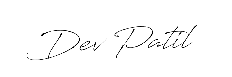 Also You can easily find your signature by using the search form. We will create Dev Patil name handwritten signature images for you free of cost using Antro_Vectra sign style. Dev Patil signature style 6 images and pictures png