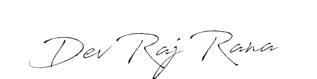 Make a beautiful signature design for name Dev Raj Rana. With this signature (Antro_Vectra) style, you can create a handwritten signature for free. Dev Raj Rana signature style 6 images and pictures png