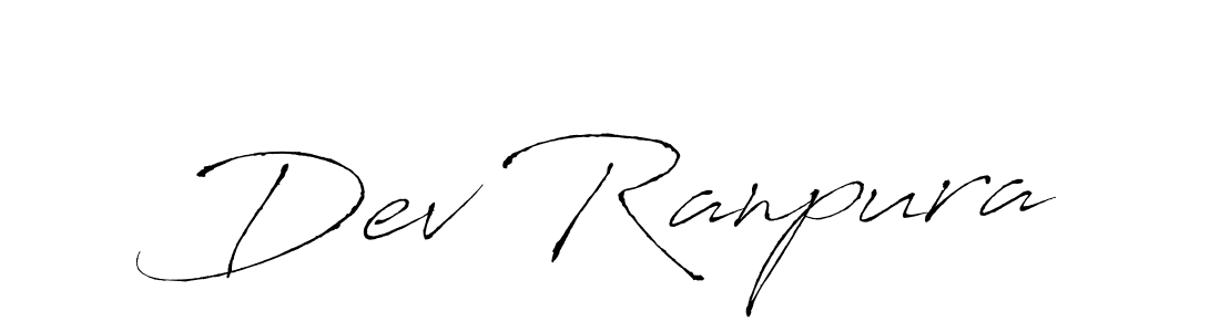 Also You can easily find your signature by using the search form. We will create Dev Ranpura name handwritten signature images for you free of cost using Antro_Vectra sign style. Dev Ranpura signature style 6 images and pictures png