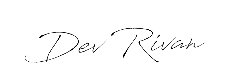 Make a beautiful signature design for name Dev Rivan. Use this online signature maker to create a handwritten signature for free. Dev Rivan signature style 6 images and pictures png