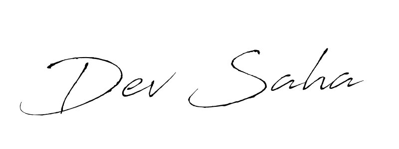 How to make Dev Saha signature? Antro_Vectra is a professional autograph style. Create handwritten signature for Dev Saha name. Dev Saha signature style 6 images and pictures png