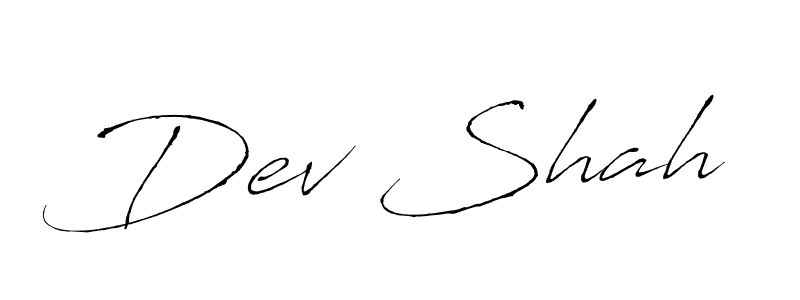 Create a beautiful signature design for name Dev Shah. With this signature (Antro_Vectra) fonts, you can make a handwritten signature for free. Dev Shah signature style 6 images and pictures png