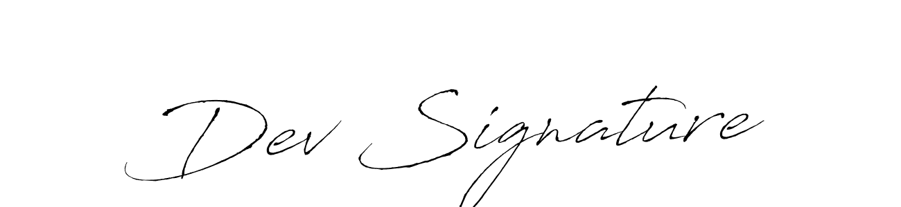 How to make Dev Signature signature? Antro_Vectra is a professional autograph style. Create handwritten signature for Dev Signature name. Dev Signature signature style 6 images and pictures png