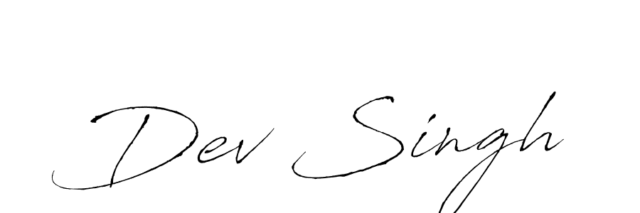 Dev Singh stylish signature style. Best Handwritten Sign (Antro_Vectra) for my name. Handwritten Signature Collection Ideas for my name Dev Singh. Dev Singh signature style 6 images and pictures png