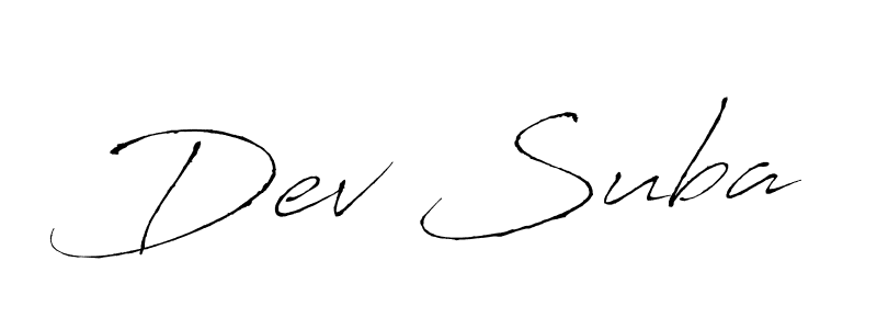 Also You can easily find your signature by using the search form. We will create Dev Suba name handwritten signature images for you free of cost using Antro_Vectra sign style. Dev Suba signature style 6 images and pictures png