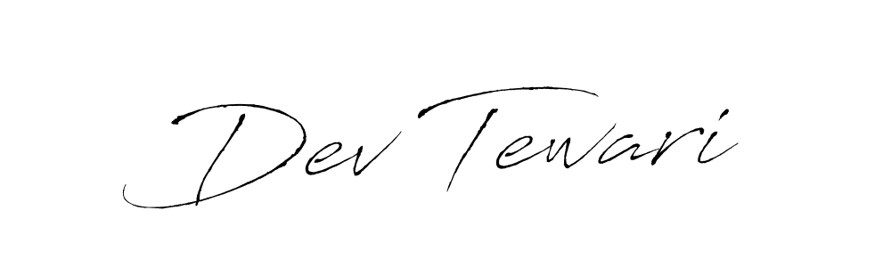 Also we have Dev Tewari name is the best signature style. Create professional handwritten signature collection using Antro_Vectra autograph style. Dev Tewari signature style 6 images and pictures png