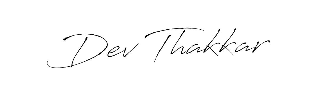 Antro_Vectra is a professional signature style that is perfect for those who want to add a touch of class to their signature. It is also a great choice for those who want to make their signature more unique. Get Dev Thakkar name to fancy signature for free. Dev Thakkar signature style 6 images and pictures png