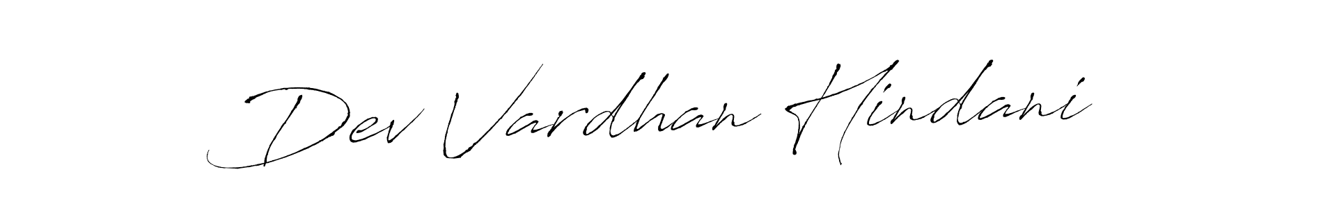 Use a signature maker to create a handwritten signature online. With this signature software, you can design (Antro_Vectra) your own signature for name Dev Vardhan Hindani. Dev Vardhan Hindani signature style 6 images and pictures png