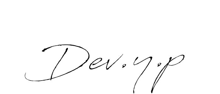 Also You can easily find your signature by using the search form. We will create Dev.y.p name handwritten signature images for you free of cost using Antro_Vectra sign style. Dev.y.p signature style 6 images and pictures png