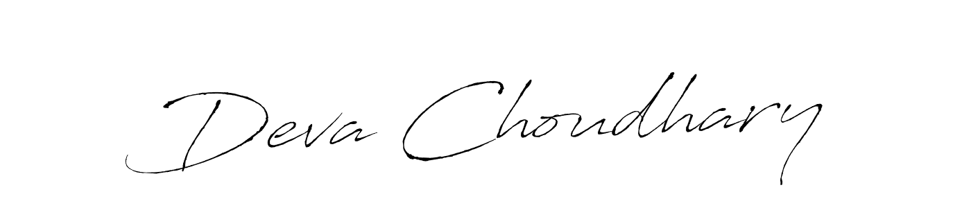 Create a beautiful signature design for name Deva Choudhary. With this signature (Antro_Vectra) fonts, you can make a handwritten signature for free. Deva Choudhary signature style 6 images and pictures png
