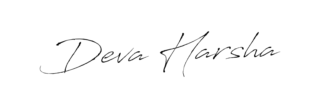 Use a signature maker to create a handwritten signature online. With this signature software, you can design (Antro_Vectra) your own signature for name Deva Harsha. Deva Harsha signature style 6 images and pictures png