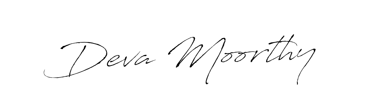Create a beautiful signature design for name Deva Moorthy. With this signature (Antro_Vectra) fonts, you can make a handwritten signature for free. Deva Moorthy signature style 6 images and pictures png