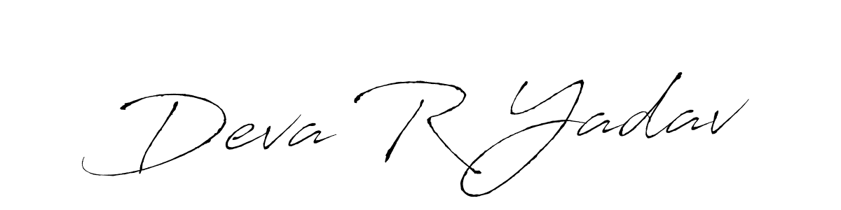 Also You can easily find your signature by using the search form. We will create Deva R Yadav name handwritten signature images for you free of cost using Antro_Vectra sign style. Deva R Yadav signature style 6 images and pictures png